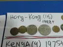 281 Coins Lot  - 52 WORLD COUNTRIES/TERRITORIES - Oldest 1800!!