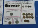 281 Coins Lot  - 52 WORLD COUNTRIES/TERRITORIES - Oldest 1800!!