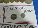 281 Coins Lot  - 52 WORLD COUNTRIES/TERRITORIES - Oldest 1800!!