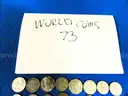 73 World Coins (Oldest 1926) & 18 Tokens