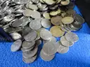 24 LBS Lot of U.S. Coins &#x2013; Nickels, Dimes, Quarters, Halves &#x26; Dollars!