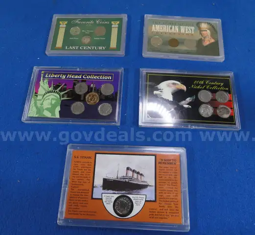 Lot of 5 Coins Sets (16 Coins)