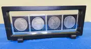 Morgan Dollars 1890 P, O, S, CC  (NICE SET IN DISPLAY CASE)