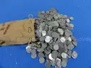 LOT of 1,000 Lincoln 1943 Steel Wheat Pennies