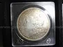 35 Morgan Silver Dollar Collection - Many in AU Condition - No Duplicates w/ Display Case