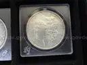 35 Morgan Silver Dollar Collection - Many in AU Condition - No Duplicates w/ Display Case