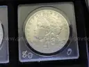 35 Morgan Silver Dollar Collection - Many in AU Condition - No Duplicates w/ Display Case
