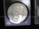 35 Morgan Silver Dollar Collection - Many in AU Condition - No Duplicates w/ Display Case