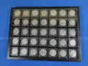35 Morgan Silver Dollar Collection - Many in AU Condition - No Duplicates w/ Display Case