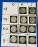 35 Morgan Silver Dollar Collection - Many in AU Condition - No Duplicates w/ Display Case