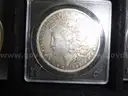 35 Morgan Silver Dollar Collection - Many in AU Condition - No Duplicates w/ Display Case