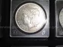 35 Morgan Silver Dollar Collection - Many in AU Condition - No Duplicates w/ Display Case