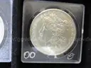 35 Morgan Silver Dollar Collection - Many in AU Condition - No Duplicates w/ Display Case