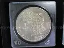 35 Morgan Silver Dollar Collection - Many in AU Condition - No Duplicates w/ Display Case
