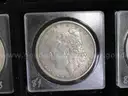 35 Morgan Silver Dollar Collection - Many in AU Condition - No Duplicates w/ Display Case