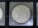 35 Morgan Silver Dollar Collection - Many in AU Condition - No Duplicates w/ Display Case