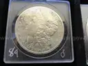 35 Morgan Silver Dollar Collection - Many in AU Condition - No Duplicates w/ Display Case