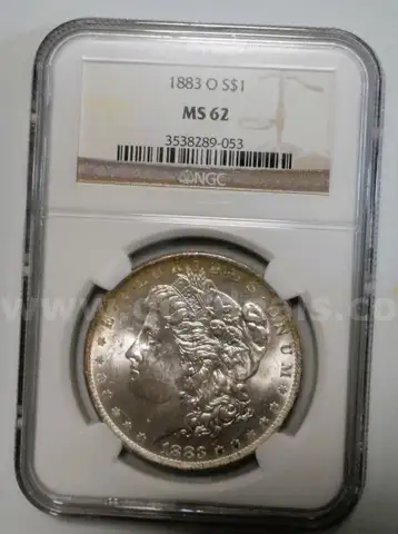 1883-O MS 62 NGS Morgan Silver Dollar