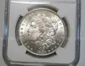1884-O MS63 Morgan Silver Dollar New York Bank Hoard From US Treasury Bag