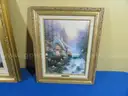 Lot of 3 Thomas Kinkade Framed Artworks with Certificates of Authenticity (COAs)
