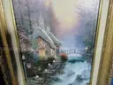 Lot of 3 Thomas Kinkade Framed Artworks with Certificates of Authenticity (COAs)