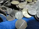 25 LBS Lot of U.S. Coins – Nickels, Dimes, Quarters, Halves & Dollars!