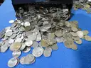 25 LBS Lot of U.S. Coins – Nickels, Dimes, Quarters, Halves & Dollars!