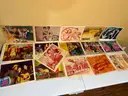 MOVIE LOVERS! LOT of 16 ORIGINAL Old, Vintage Movie Window Card Posters