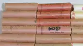 LOT of 90 Uncirculated pre-1982 Pennies/Cents Rolls Original Bank Wrapped