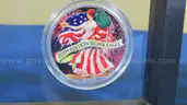 Beautiful Set of Colorized &#x26; Hologram Silver Eagles, Consecutive Years (2000&#x2013;2005), Framed