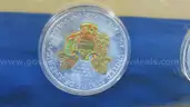 Beautiful Set of Colorized &#x26; Hologram Silver Eagles, Consecutive Years (2000&#x2013;2005), Framed