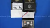 Trio of Pristine Silver Proof Sets (Premier, American Legacy, Mint Proof)