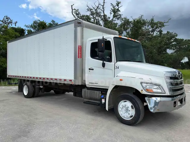 2016 HINO 268 BOX TRUCK, DIESEL
