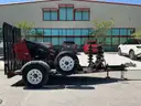 2019 TORO DINGO TX427 STAND UP NARROW TRACK LOADER W/ 2019 PRATT TRAILER MODEL CP0407