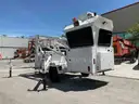 SKYWATCH GUARD BOOTH, TOW BEHIND, STABLIZING JACKS, EVERGREEN SOLAR PANEL MODEL E-30