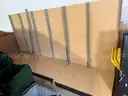 Wood &#x26; Metal Shelving Unit
