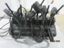 Lot of 6 VHF Motorola HT 1250 Radios/Batteries - includes 6 Bank Charging Station