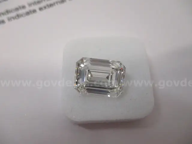 Lab Grown Emerald Cut 4.63 carat Diamond w/IGI Report