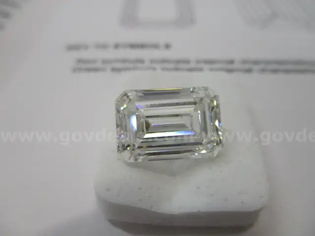 6.12 Carat Emerald Cut  Lab Diamond w/IGI Report