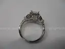 14k White Gold 2.00 carat Emerald Cut Lab Diamond Ring w/IGI Report Size 6