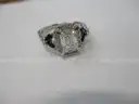 14k White Gold 2.00 carat Emerald Cut Lab Diamond Ring w/IGI Report Size 6