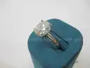 Platinum Ring with 5.70carat Round Brilliant Lab Diamond w/IGI Report Size 6
