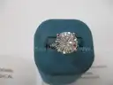 Platinum Ring with 5.70carat Round Brilliant Lab Diamond w/IGI Report Size 6