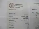 Platinum Ring with 5.70carat Round Brilliant Lab Diamond w/IGI Report Size 6