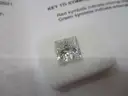 3.37 carat Princess Cut Lab Grown Diamond w/IGI Report