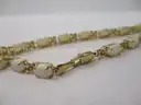 14k YG White Opal Bracelet 5.5g