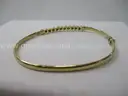 14k Diamond Bangle Bracelet 6.1g