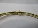 14k Diamond Bangle Bracelet 6.1g