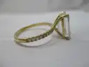 18k YG Ring w/ 5.02 Carat Emerald Cut Brilliant Lab Grown Diamond with IGI Report