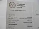 18k YG Ring w/ 5.02 Carat Emerald Cut Brilliant Lab Grown Diamond with IGI Report